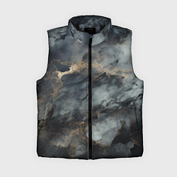 Женский жилет Темно-серый мрамор