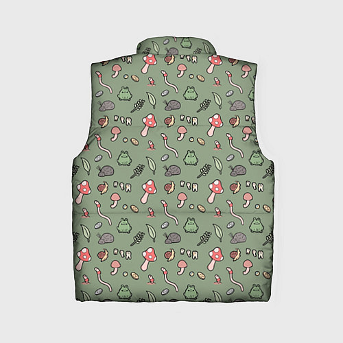 Женский жилет Goblincore - паттерн / 3D-Светло-серый – фото 2