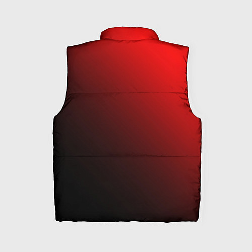 Женский жилет Градиент красно-чёрный диагональ / 3D-Красный – фото 2