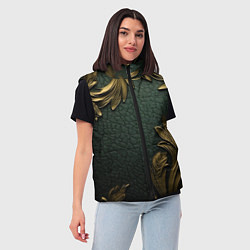 Женский жилет Позолоченная текстура узоры, цвет: 3D-красный — фото 2
