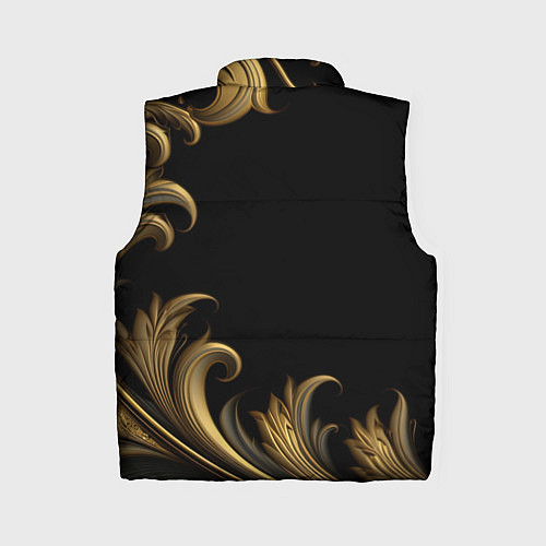 Женский жилет Герб России и золотистый узор / 3D-Светло-серый – фото 2