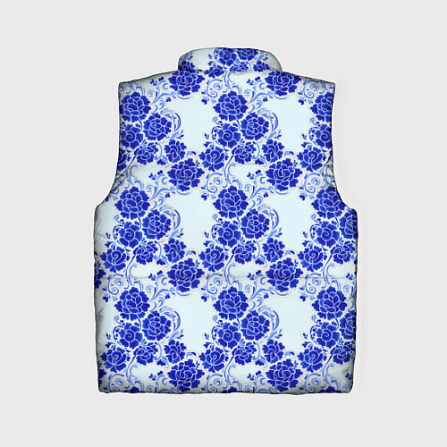 Женский жилет Гжель классика / 3D-Черный – фото 2