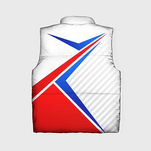 Женский жилет Герб РФ - классические цвета флага / 3D-Черный – фото 2