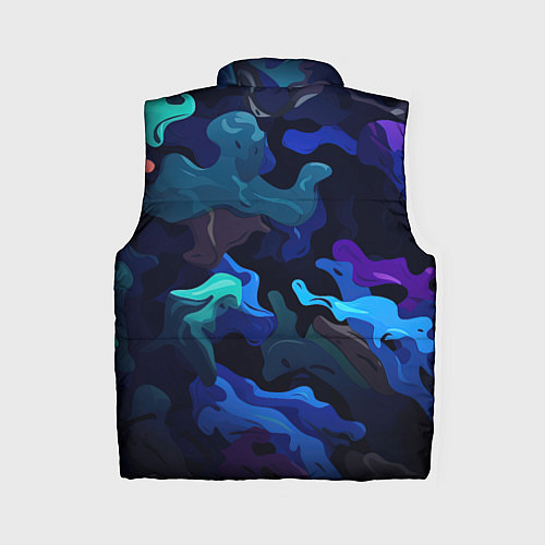 Женский жилет Камуфляж из разноцветных красок / 3D-Светло-серый – фото 2