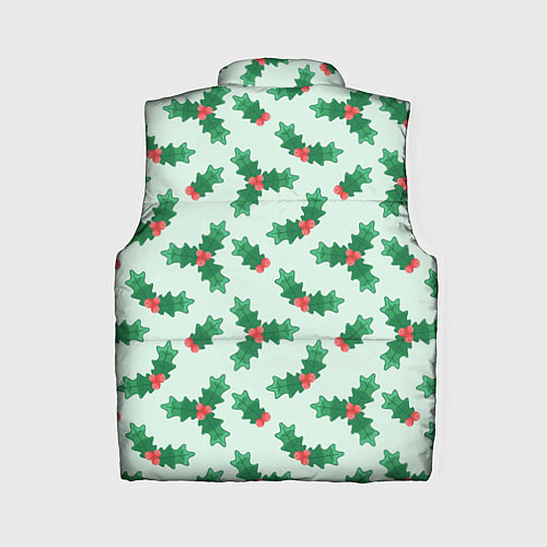 Женский жилет Рождественская омела / 3D-Светло-серый – фото 2