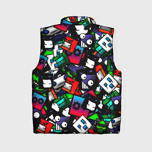 Женский жилет Geometry dash alllogo / 3D-Светло-серый – фото 2