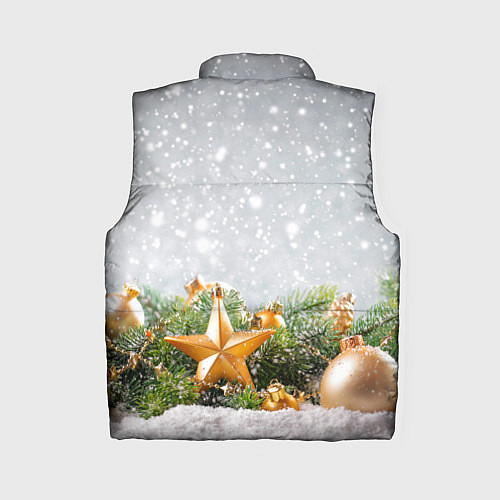 Женский жилет Новогодняя ель / 3D-Светло-серый – фото 2
