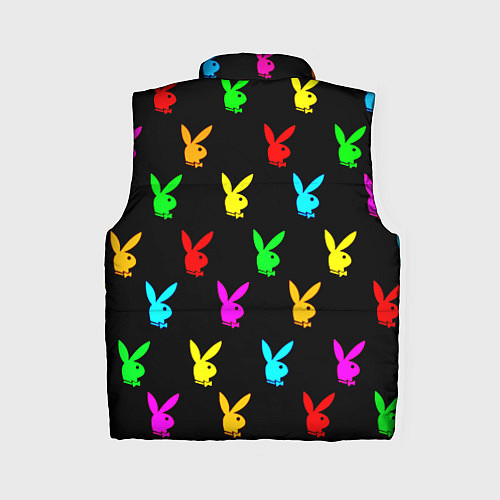 Женский жилет Playboy pattern неон / 3D-Черный – фото 2