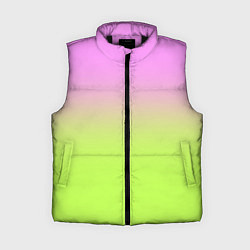 Женский жилет Розовый и ярко-зеленый градиент