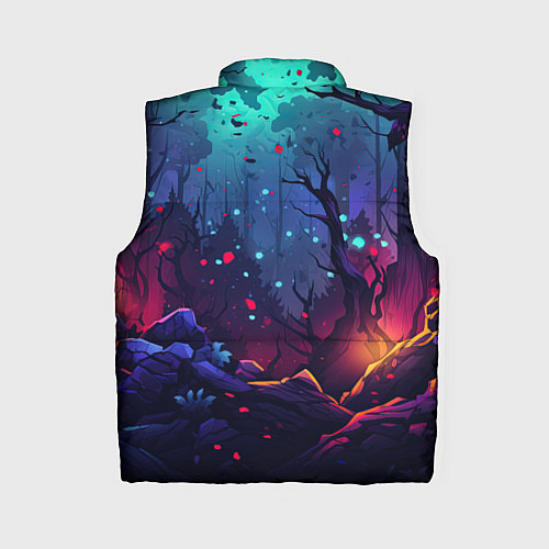 Женский жилет Абстрактный камуфляж в кислотных абстрактных пятна / 3D-Светло-серый – фото 2