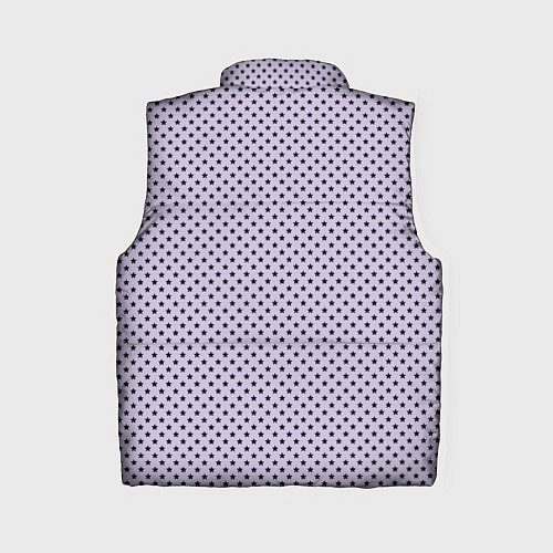 Женский жилет Светло-сиреневый паттерн маленькие звёздочки / 3D-Светло-серый – фото 2
