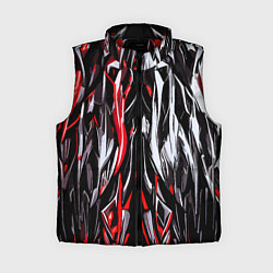 Женский жилет Агрессивные линии белые и красные