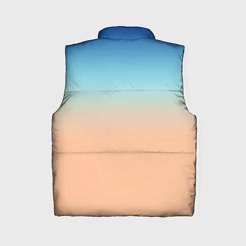 Женский жилет Сине-бежевый градиент / 3D-Светло-серый – фото 2