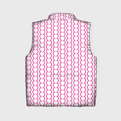 Женский жилет Полосы из сердечек / 3D-Черный – фото 2
