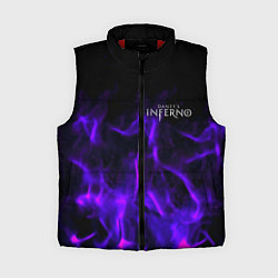 Женский жилет Dantes Inferno flame neon, цвет: 3D-красный