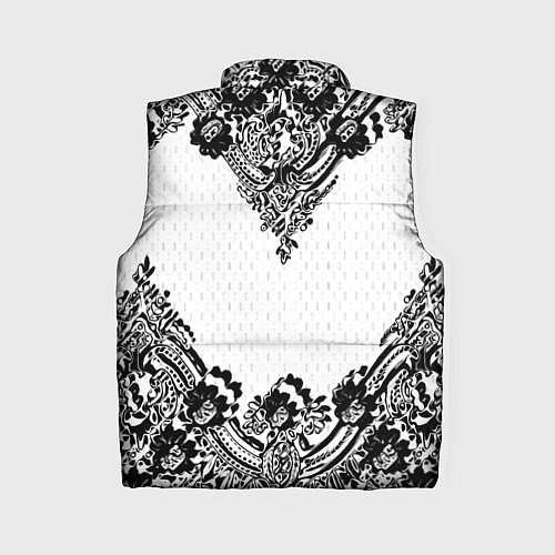 Женский жилет Имперский узор Россия герб патриотизм / 3D-Черный – фото 2