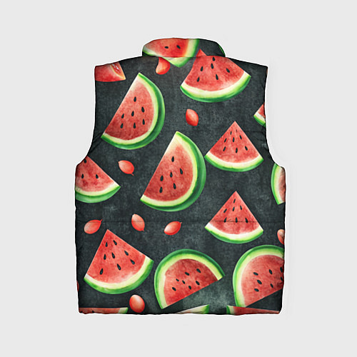 Женский жилет Паттерн красные дольки арбуза / 3D-Красный – фото 2
