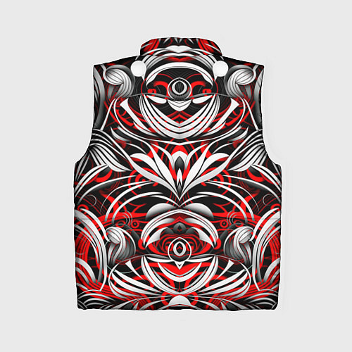 Женский жилет Узоры паттерны / 3D-Светло-серый – фото 2