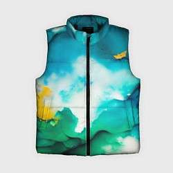 Женский жилет Текстура окрашенной стены - нейросеть, цвет: 3D-черный