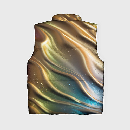 Женский жилет Металлический атласный песок / 3D-Светло-серый – фото 2