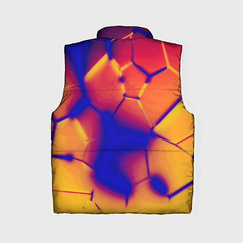 Женский жилет Плиты разломы сепия негатив / 3D-Красный – фото 2