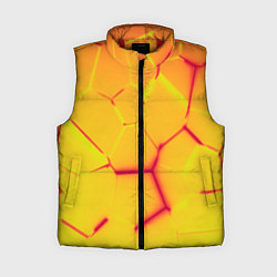 Женский жилет Плиты желтые броня, цвет: 3D-красный