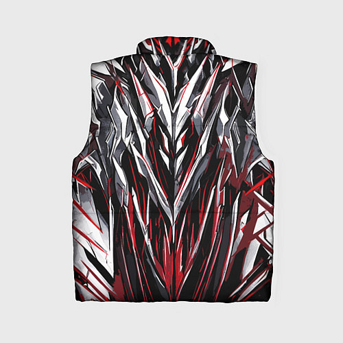 Женский жилет Острый металл красный / 3D-Черный – фото 2