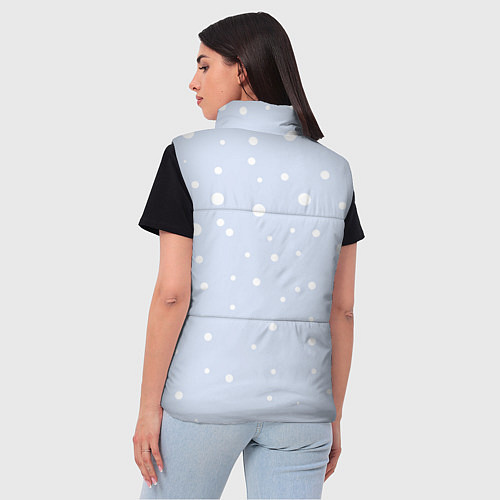 Женский жилет Мем капибара и мандарины / 3D-Красный – фото 4