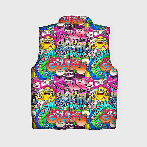 Женский жилет Graffiti funny / 3D-Черный – фото 2