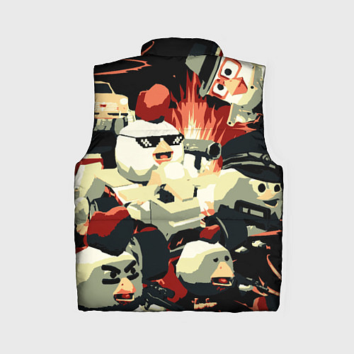 Женский жилет Чикен Ган заварушка / 3D-Черный – фото 2