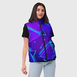 Женский жилет Neon Pattern colored, цвет: 3D-светло-серый — фото 2