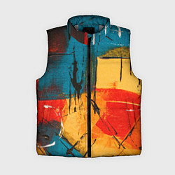 Женский жилет Картина маслом, цвет: 3D-светло-серый