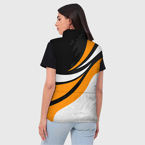 Женский жилет КТМ - оранжевые вставки / 3D-Красный – фото 4