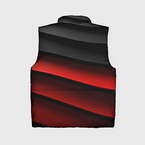 Женский жилет Черно-красный объемный градиент / 3D-Светло-серый – фото 2