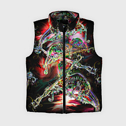 Женский жилет Хамелеоновый рейв, цвет: 3D-черный