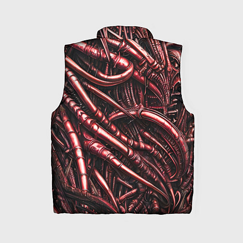 Женский жилет Красные трубки чужих / 3D-Черный – фото 2