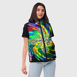 Женский жилет Став обнуление негатива, цвет: 3D-черный — фото 2