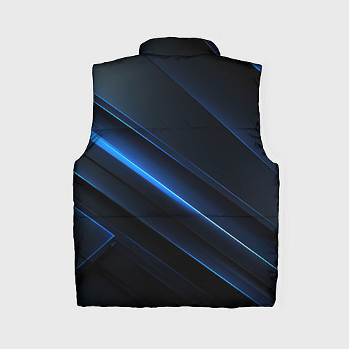 Женский жилет Темно-синий абстрактный фон абстракция / 3D-Светло-серый – фото 2