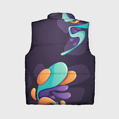 Женский жилет Palworld graffity splash / 3D-Черный – фото 2