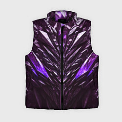 Женский жилет Фиолетовые кристаллы и камень