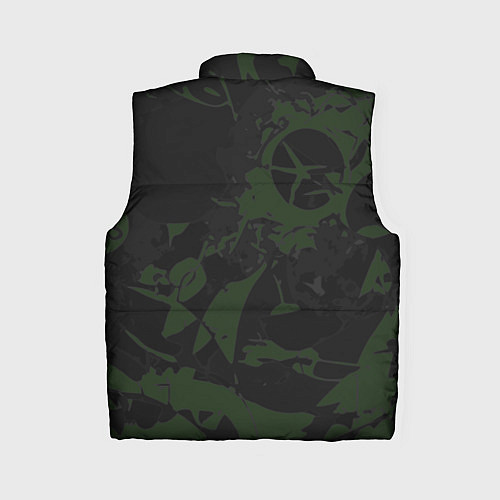 Женский жилет Дизайнерский камуфляж / 3D-Черный – фото 2