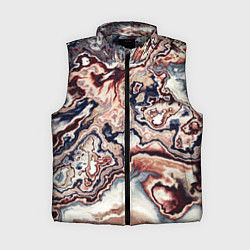 Женский жилет Разноцветный мраморный узор