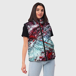 Женский жилет Лёд и кровь, цвет: 3D-красный — фото 2