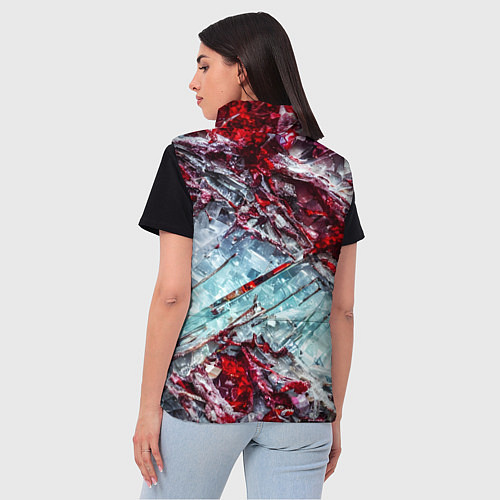 Женский жилет Лёд и кровь / 3D-Красный – фото 4