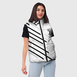 Женский жилет Juventus sport geometry, цвет: 3D-светло-серый — фото 2
