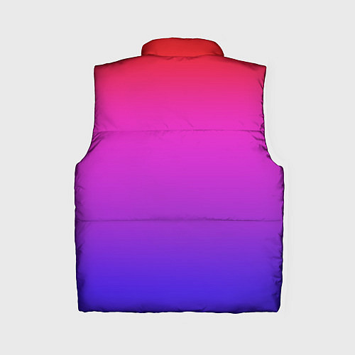 Женский жилет Градиент красный розовый и синий / 3D-Красный – фото 2