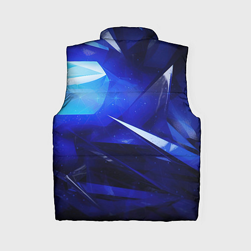 Женский жилет Black and blue abstract background sport style / 3D-Красный – фото 2