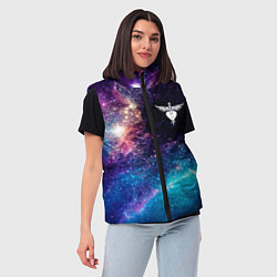 Женский жилет Bon Jovi space rock, цвет: 3D-черный — фото 2