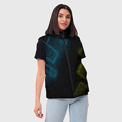 Женский жилет Нано соты и неон, цвет: 3D-черный — фото 2