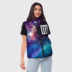 Женский жилет Paramore space rock, цвет: 3D-черный — фото 2